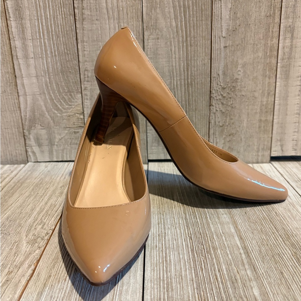 Cole Haan Classic Nude Patent Leather Heels